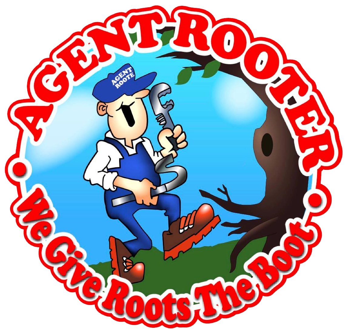 Agent Rooter Plumbing Logo