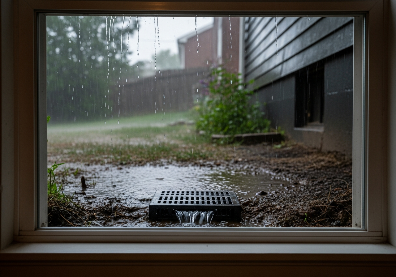 Crawl space flood protection system in Los Angeles home