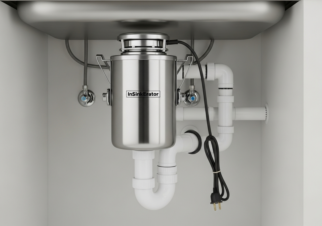 Professionally installed garbage disposal