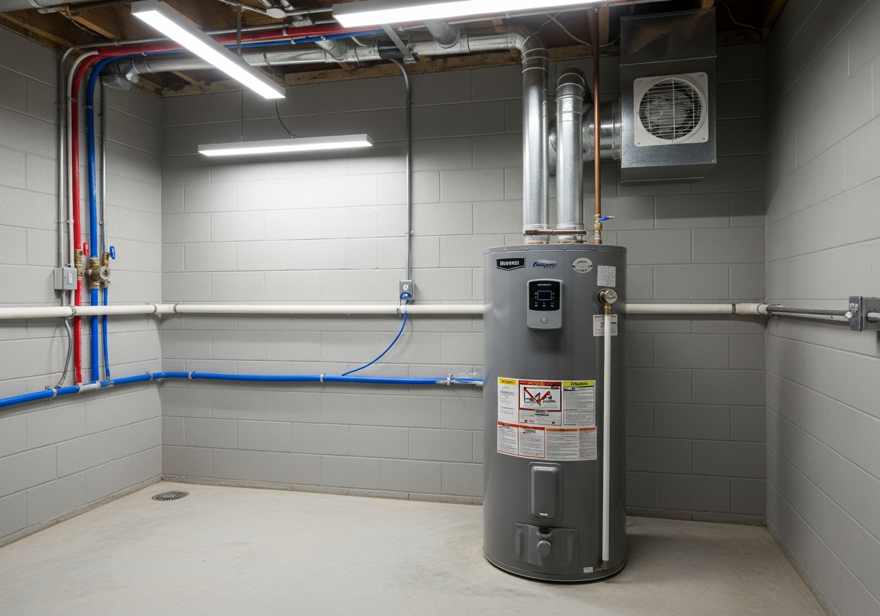 New water heater professionally installed